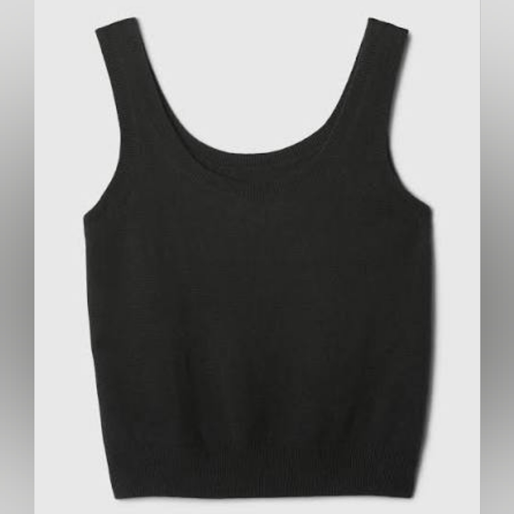 GAP Cashsoft Crop Knit Sweater Tank Top